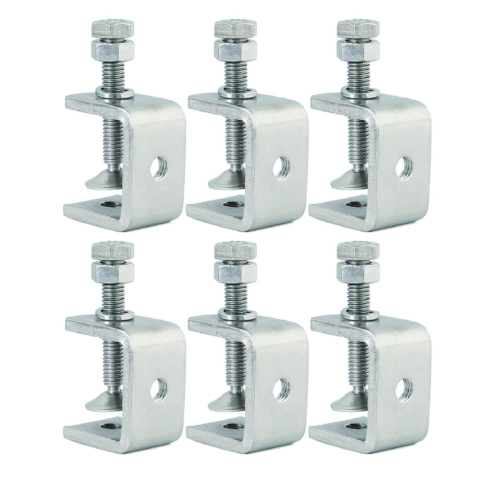 Cクランプ ステンレス鋼 セット DIY 組立作業 締付 ズレ防止 接着 固定 6