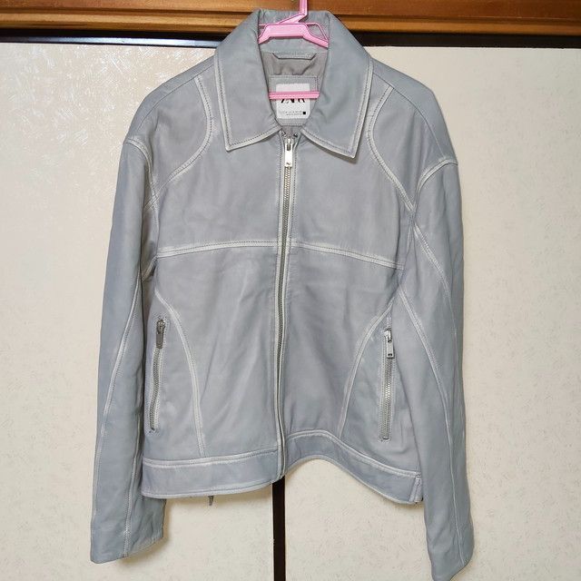 ZARA ザラ 本革 羊革 ラムレザー レザージャケット 革ジャン