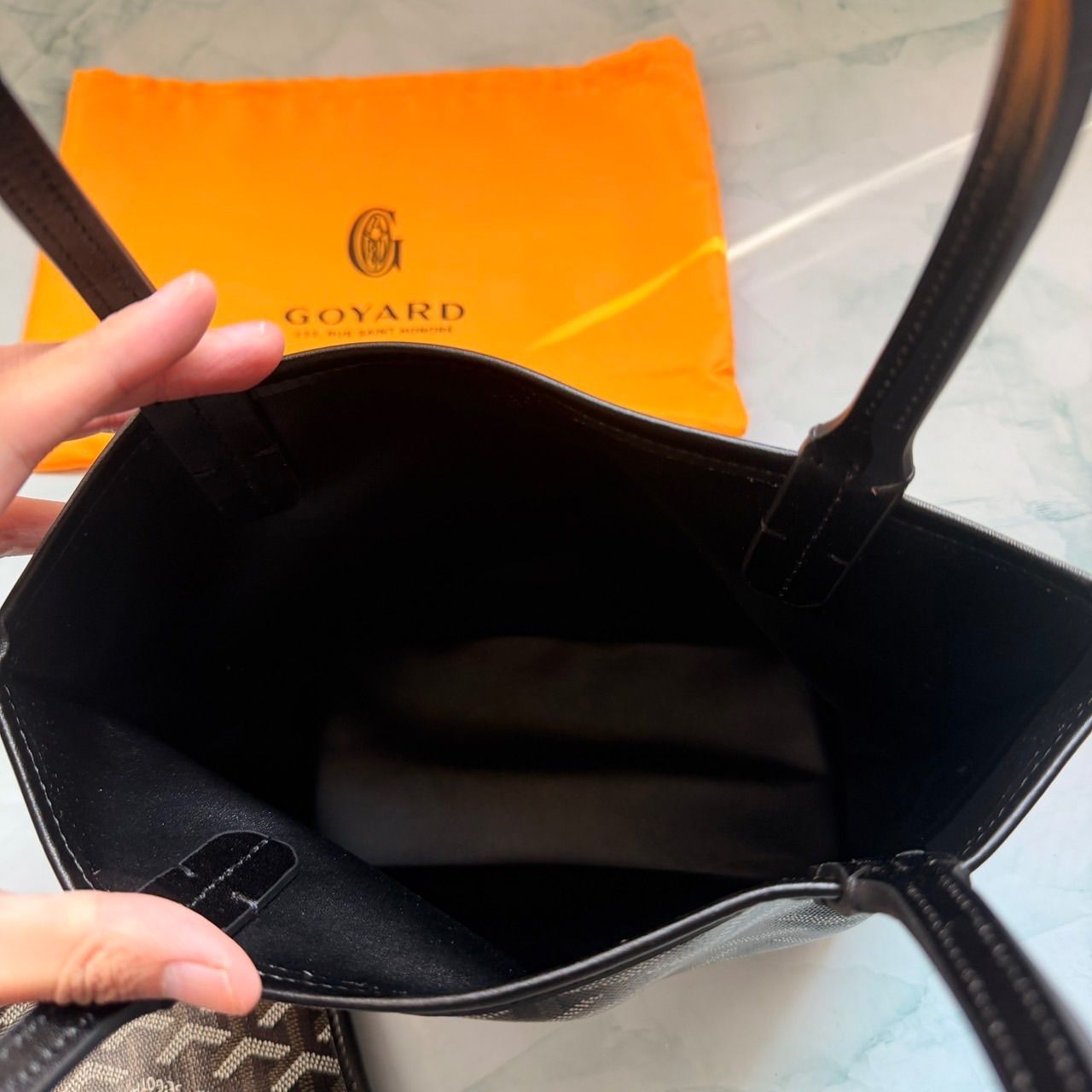  GOYARD ゴヤール ミニトートバッグ ポーチ付き ブラック トートバッグ バッグ