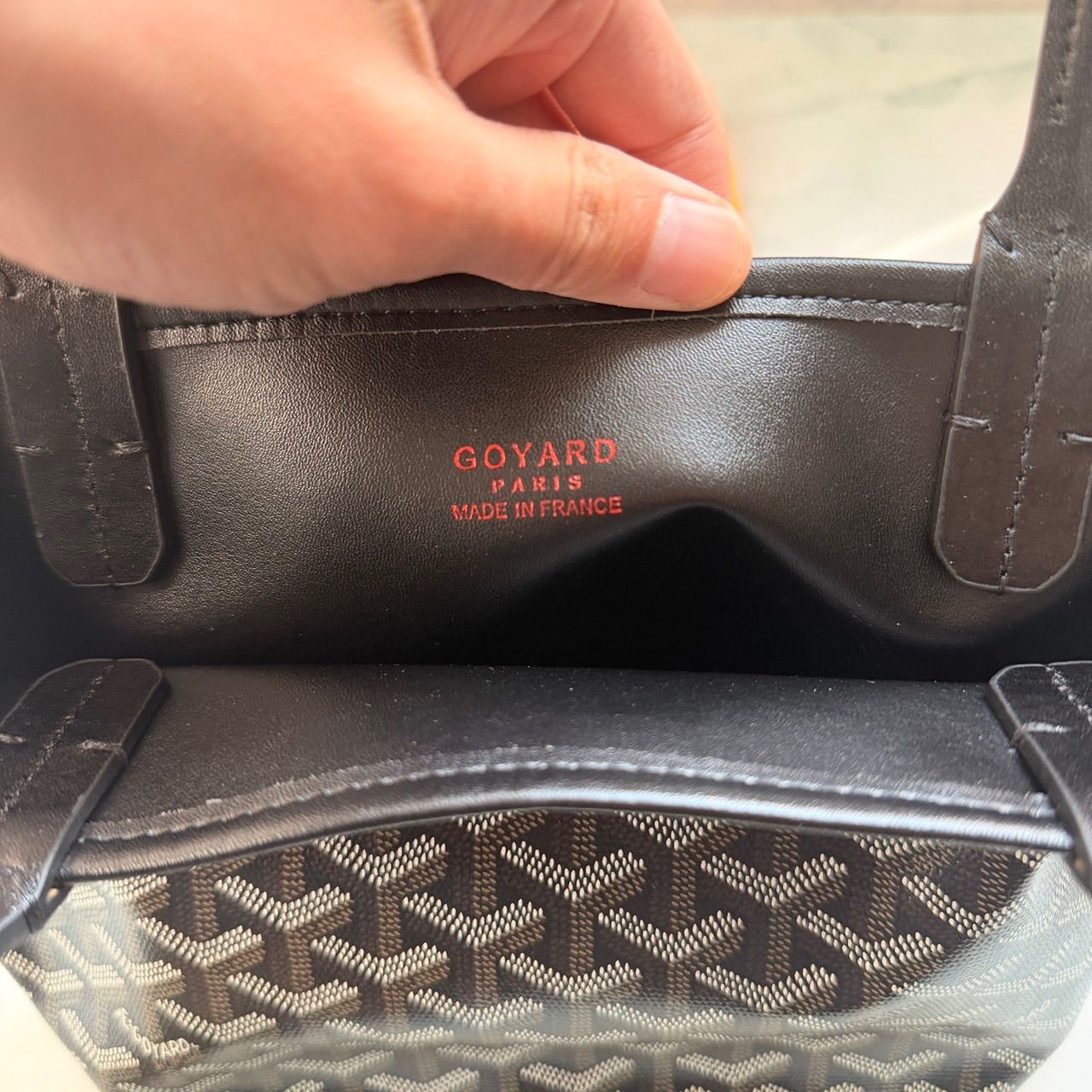 GOYARD ゴヤール ミニトートバッグ ポーチ付き ブラック