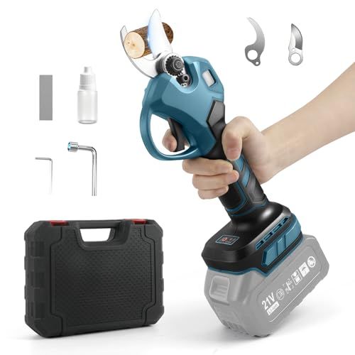 電動剪定バサミ 充電式剪定ばさみ 電動ハサミ コードレス ブラシレスモーター 強力 SK 5ブレード 切断径30 mm LEDディスプレイ搭載 バッテリー残量表示 高枝切りの延長ポールと接続可 軽量 ポータブル マキタと互換性あり 1 b 9733320