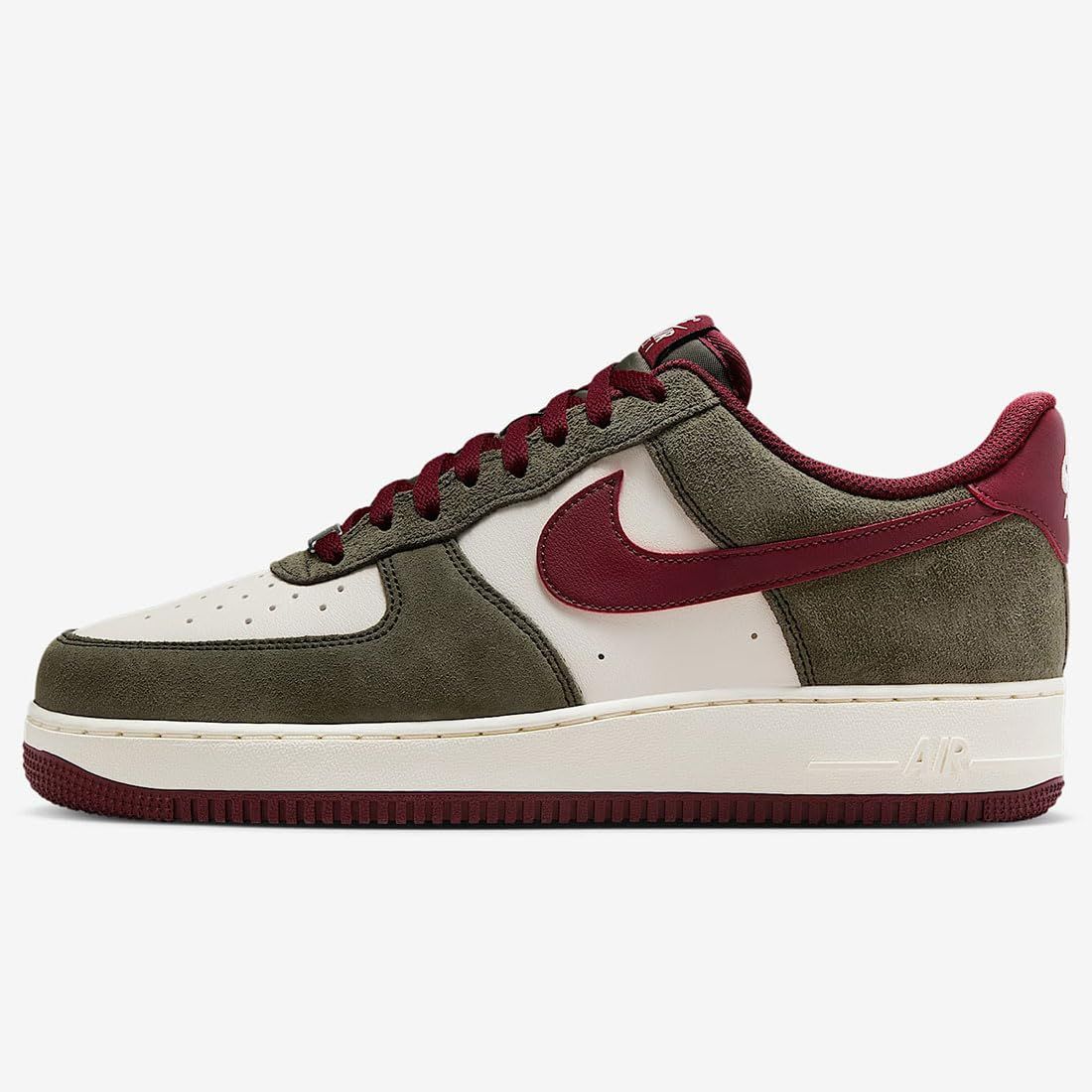 ナイキ エア フォース 1 ‘07 LV 8 AIR FORCE カーゴカーキ|ペールアイボリー|ダークチームレッド FQ 8714-302 27.5 cm