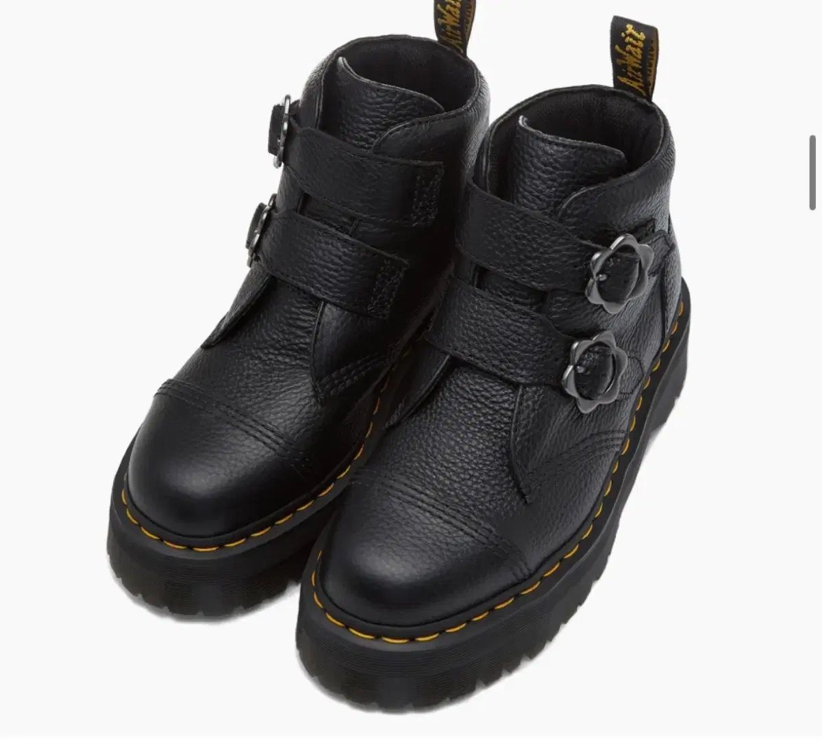 DR. MARTENS ドクターマーチン デボン FLWR ブラック マイルド ナッパ クアッド