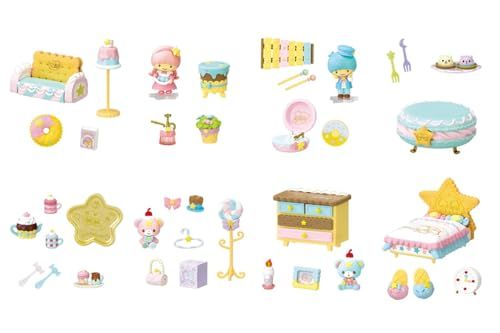 リーメント サンリオ LittleTwinStars PASTEL SWEETS ROOM 1 BOX 約H 115 W 70 D 50 mm PVC ABS製 彡