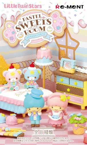 リーメント サンリオ LittleTwinStars PASTEL SWEETS ROOM 1 BOX 約H 115 W 70 D 50 mm PVC ABS製 彡