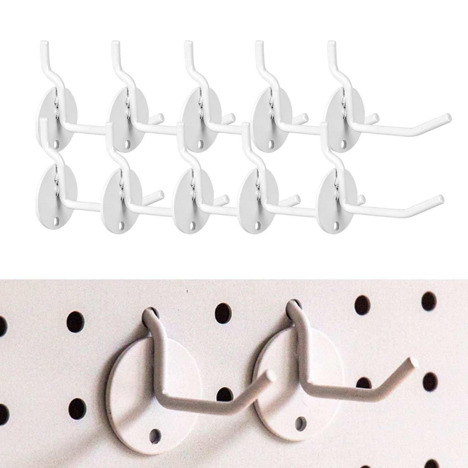 有孔ボード パンチングボード 有孔ボードフック フックメッシュ パネル フック ネットフック 収納に 壁面収納 商品陳列 取り付け簡単 4 mm以上の穴に適用 色 白