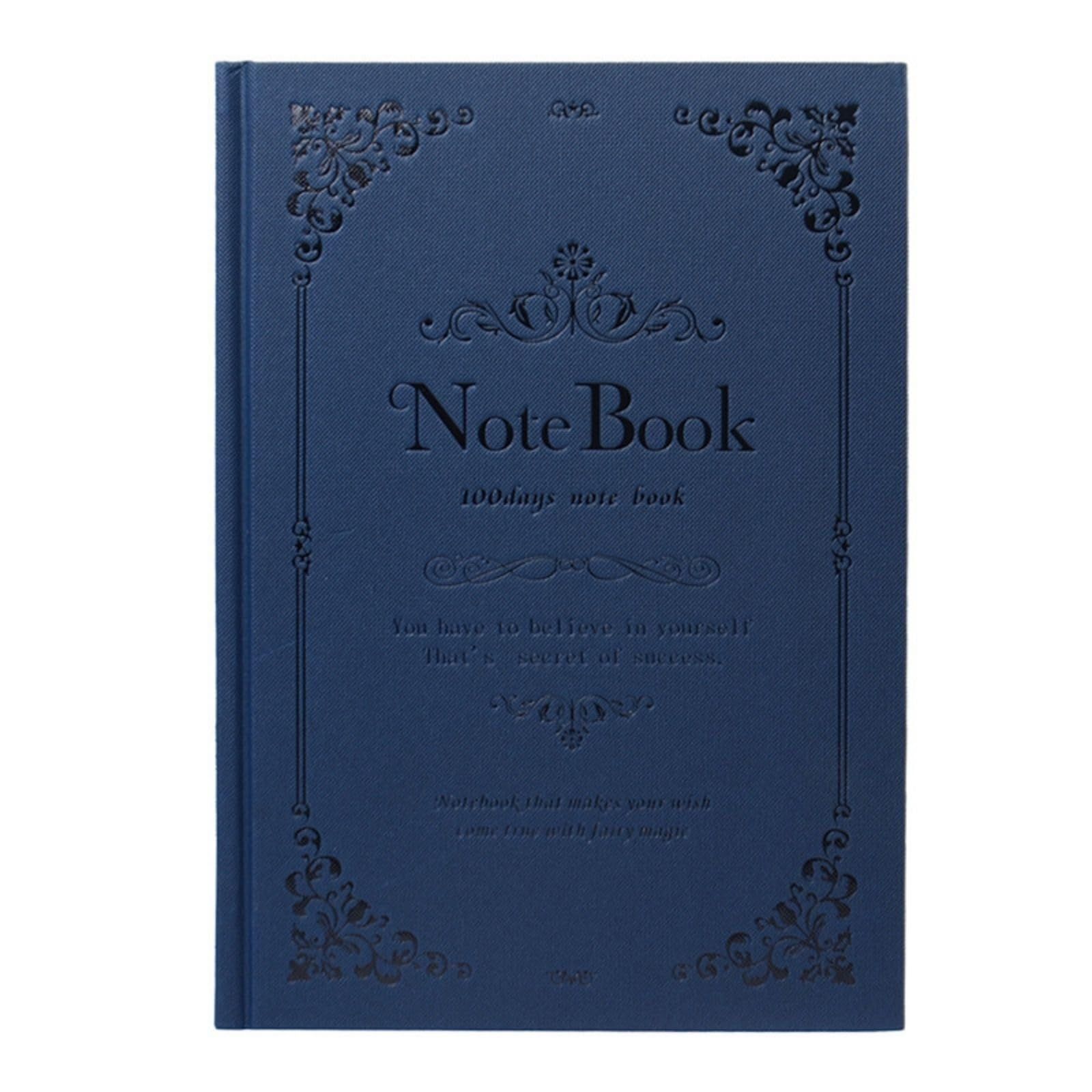 アンティークノート A 5 魔導書 魔法書 洋書風 手帳 日記帳 魔術書 ダイアリー 秘密ノート レトロ 分厚い ハードカバー シンプルブルー