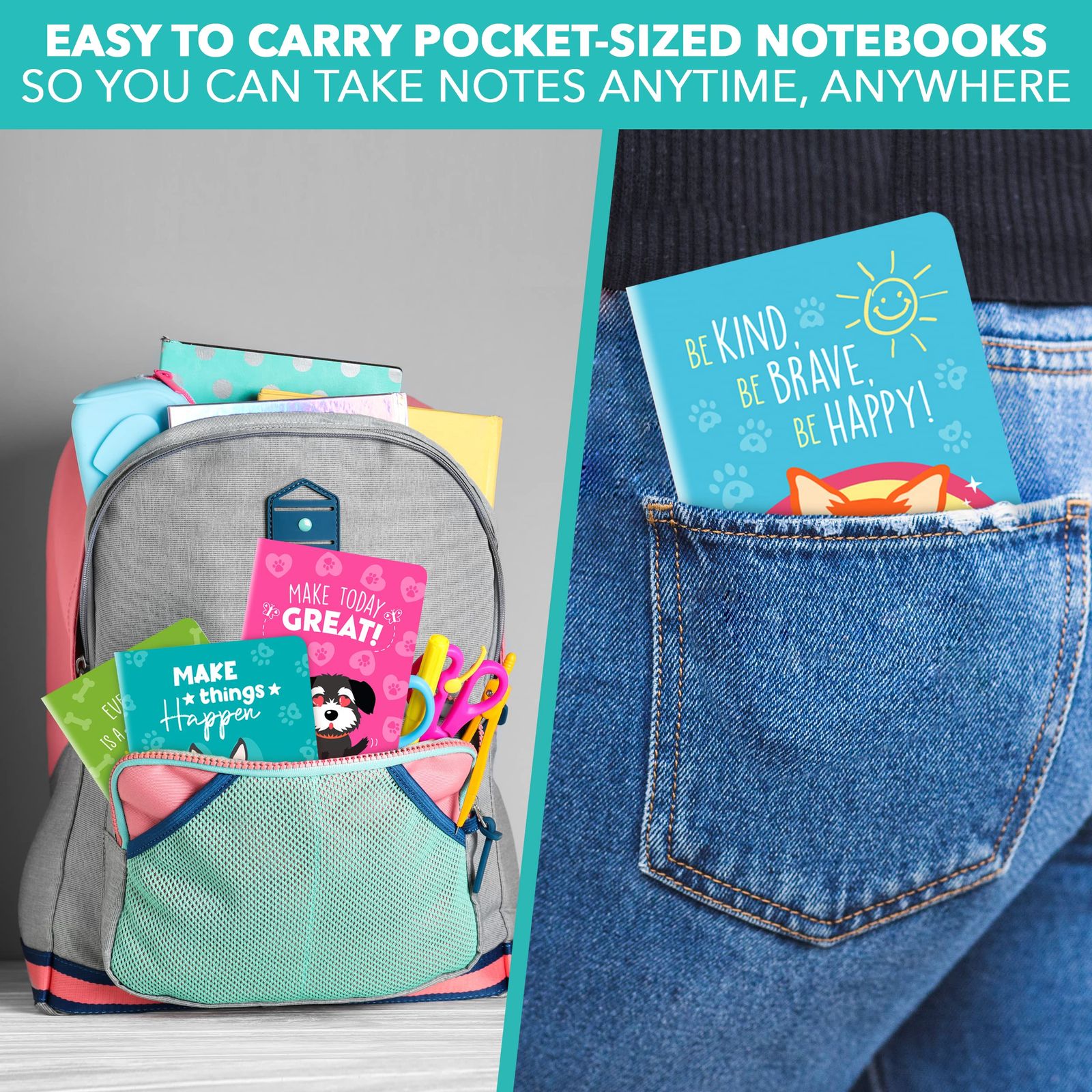 パピーテーマの可愛いミニノートブック