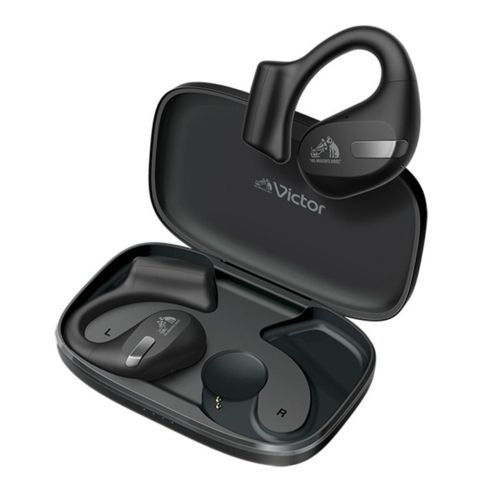 ビクター Victor HA-NP 50 T-B ブラック nearphones オープンイヤー完全ワイヤレスイヤホン