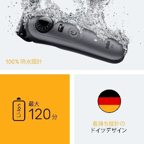 ブラウン(BRAUN) BT5520 マットブラック ビアードトリマー - メルカリ