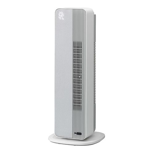 コイズミ KOIZUMI |H ライトグレー ホット＆クール 送付機能付きファンヒーター 人感センサー 熱中症アラート 送風16段階