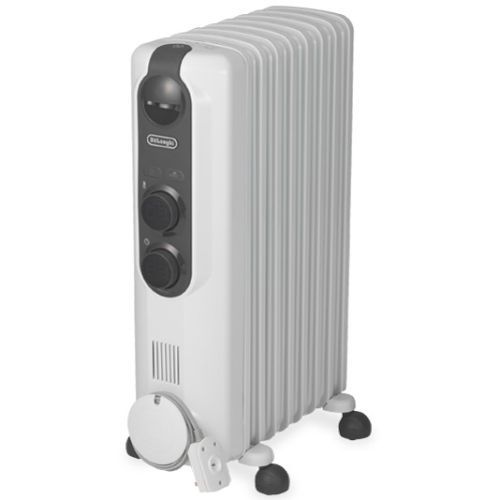 デロンギ -DG ピュアホワイト＋ダークグレイ アミカルドオイルヒーター 1200 W