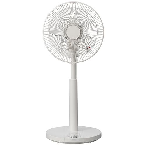 コイズミ KOIZUMI |W ホワイト リビング扇風機 ピタッと首振り DCモーター 風量12段階調節