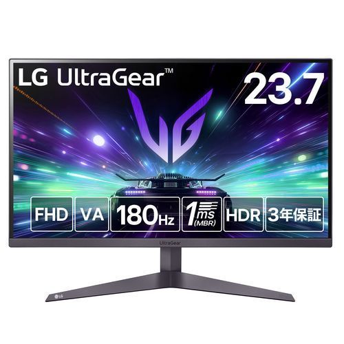 LGエレクトロニクス LG 24 GS 50 F-B UltraGear 23.7型 フルHDゲーミングディスプレイ