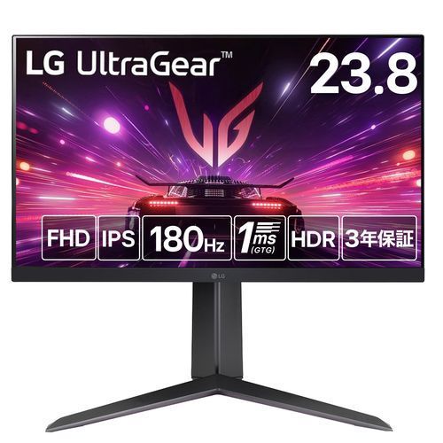 LGエレクトロニクス LG 24 GS 65 F-B UltraGear 23.8型 フルHDゲーミングディスプレイ