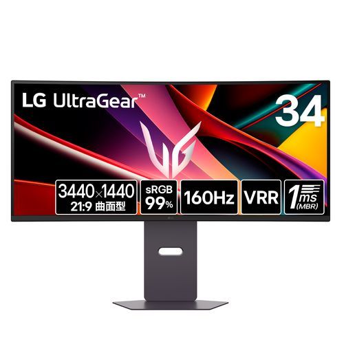 LGエレクトロニクス LG 34 G 600 A-B UltraGear 34型 UWQHDウルトラワイド曲面ゲーミングモニター