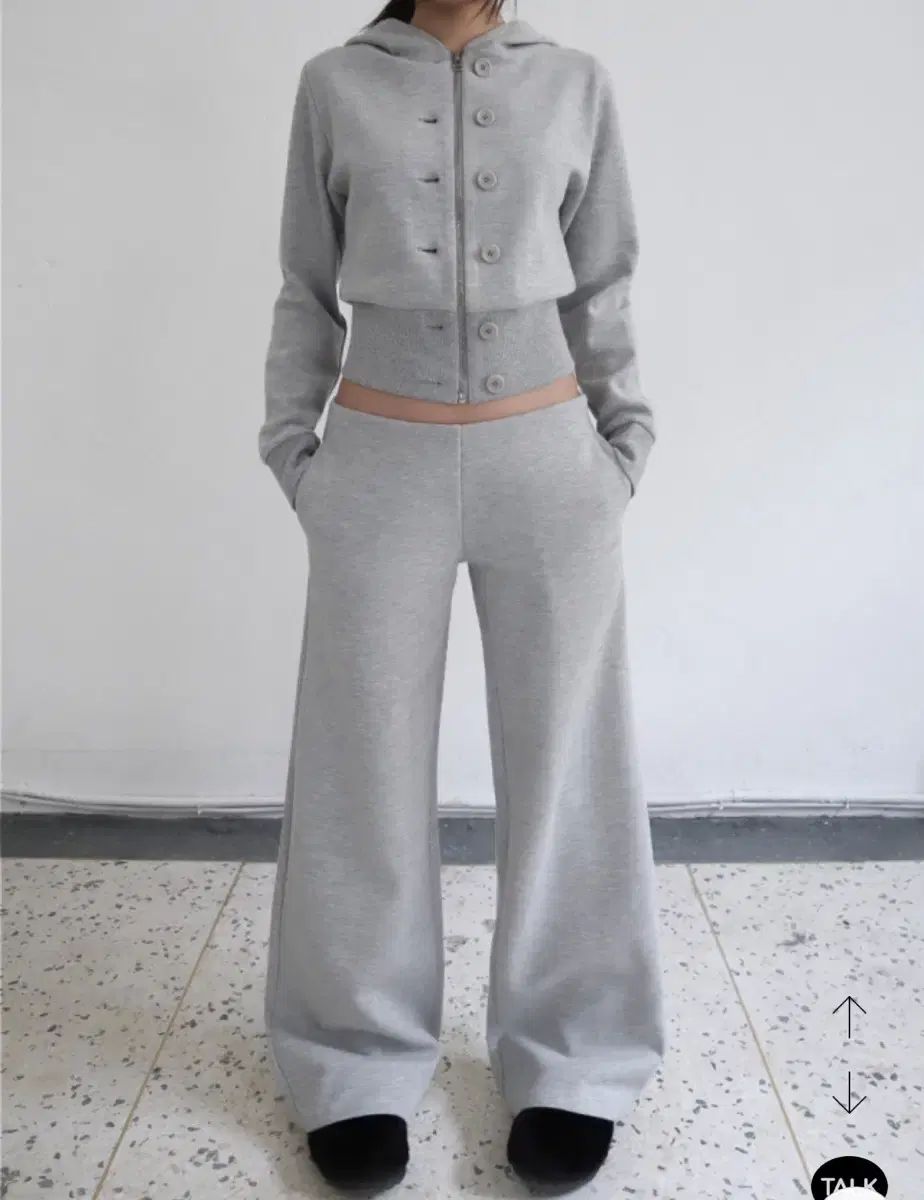 クラッタ ロー トレーニングパンツ グレー