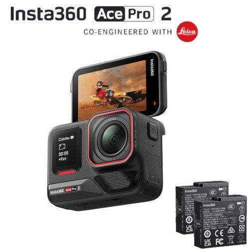 長期5年保証付 Insta 360 Ace Pro 2 アクションカメラ バッテリー× CINSBBGA-DB