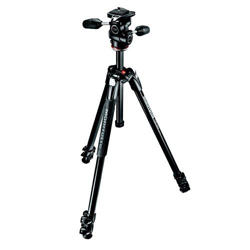 マンフロット Manfrotto -3 W 290 XTRAアルミニウム3段三脚＋3ウェイ雲台キット
