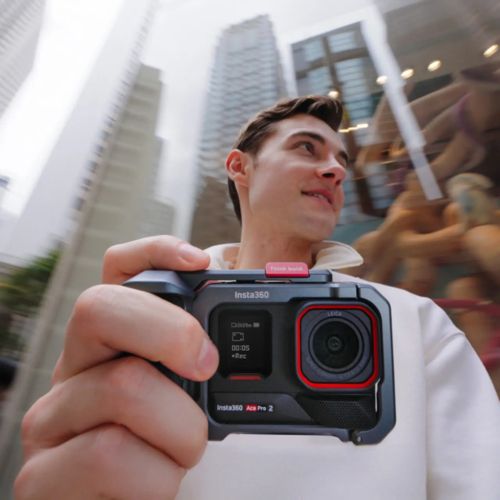 Insta 360 Ace Pro 2 ミット゛ナイトフ゛ラック グリップ スレートグレー ストリート撮影キット デュアルバッテリー -