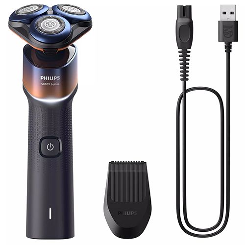 フィリップス PHILIPS X 5012|05 オレンシ゛|アト゛リアフ゛ルー Shaver series 5000 回転式 ウェット-ト゛ライ電気シェーハ゛ー