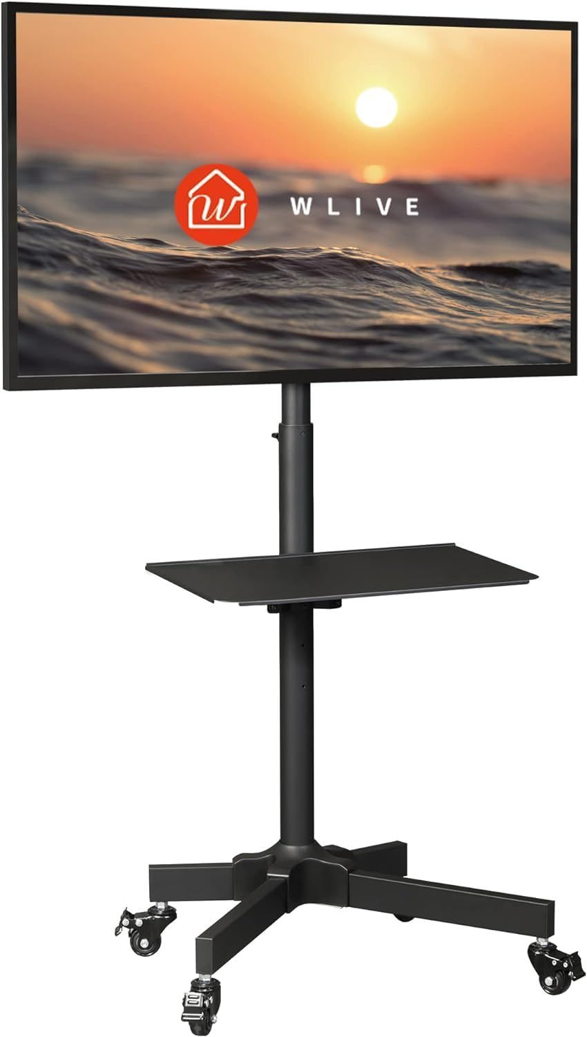 WLIVE テレビスタンド テレビ台 tvスタンド 液晶TVスタンド 23~60インチ対応 キャスター付き VESA規格対応 壁寄せ ハイタイプ 高さ角度調 WLIVE テレビスタンド tvスタンド 液晶TVスタンド 32~60インチ対応