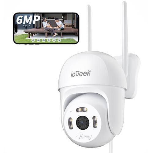 ieGeekモデル?600万画素?全方位防犯 防犯カメラ 屋外 自動追尾戻し 監視カメラ PTZ 360° MIPC ネットワークカメラ 24時間録画機能付き H.265録画圧縮 メモリカード|クラウドストレージ 人体検知|サウン 0 ebe 99 ff