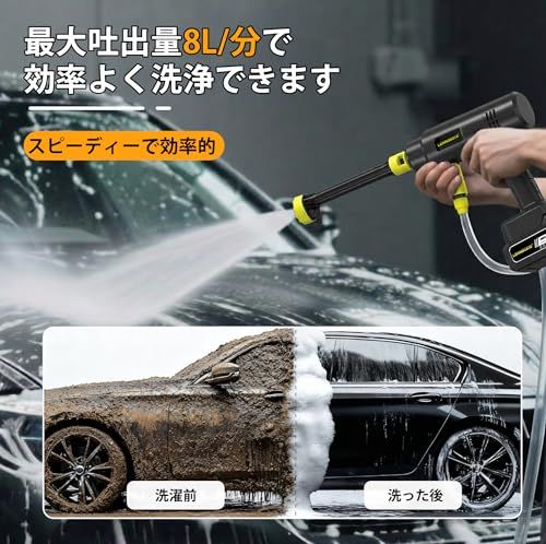 6種類ノズル付き 最大出水量8