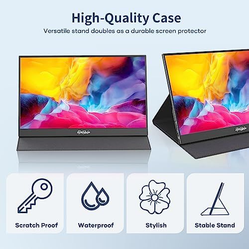  15 6インチ ポータブルモニター ラップトップモニター トラベルゲームモニター HDR FHD プラグアンドプレイデュアルスピーカー PC タブレット Mac Switch Xbox PS 3 4 5 用の外部スクリーン a 186 c 99 d その他 キッチン 食器