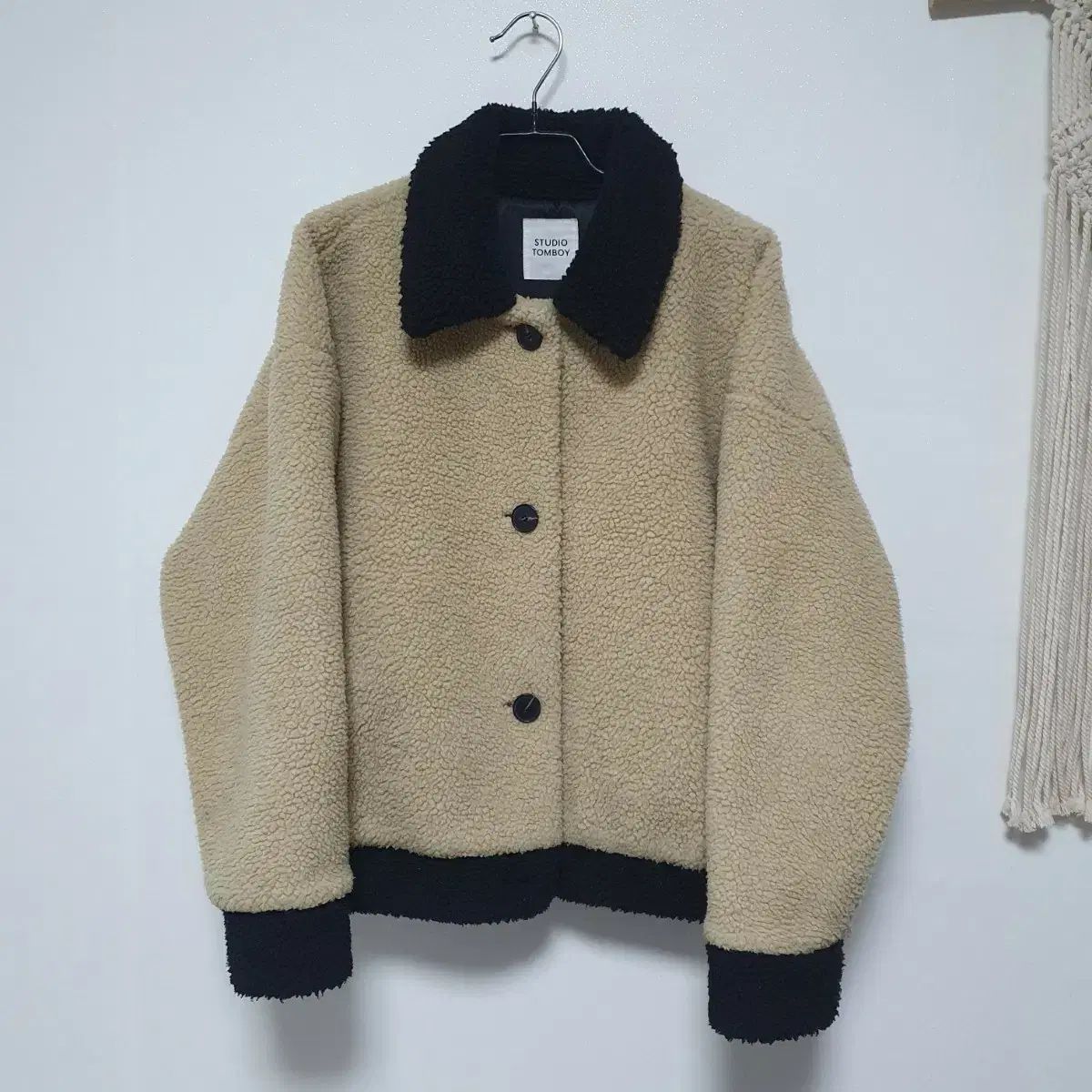 STUDIO TOMBOY スタジオトムボーイ ボア シープスキン ジャケット ベージュ
