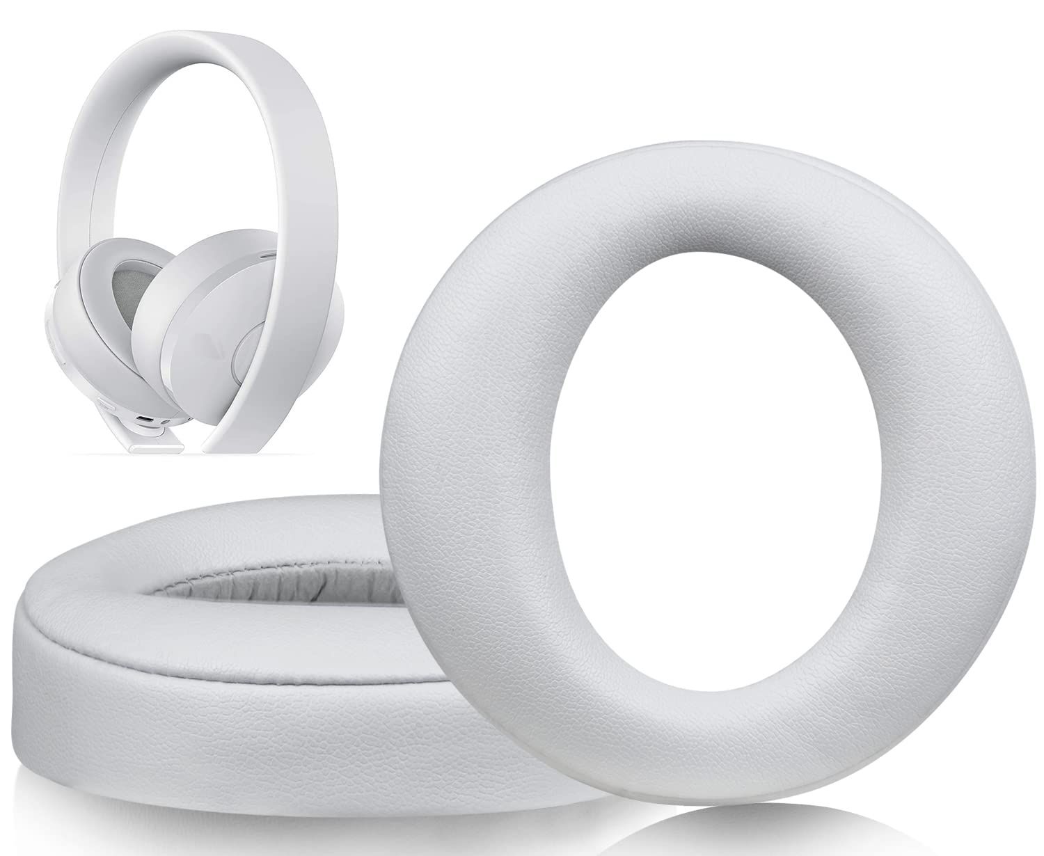 SOULWIT イヤーパッド イヤークッション 交換用 Sony G Wireless Playstation PS 4 ゲーミングヘッドセットに対応 2018年版 モデル CUHJ-15007 | CUHYA-0080 グレー