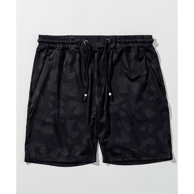 ♥ RELAX ウノピゥウノウグァーレトレ リラックス レオパード ラッシュガード ショーツ ハーフパンツ セットアップ対応 メンズ ウノピュウ 1 piu USB-25077 SN 90 BLACK XXL 定価13970円