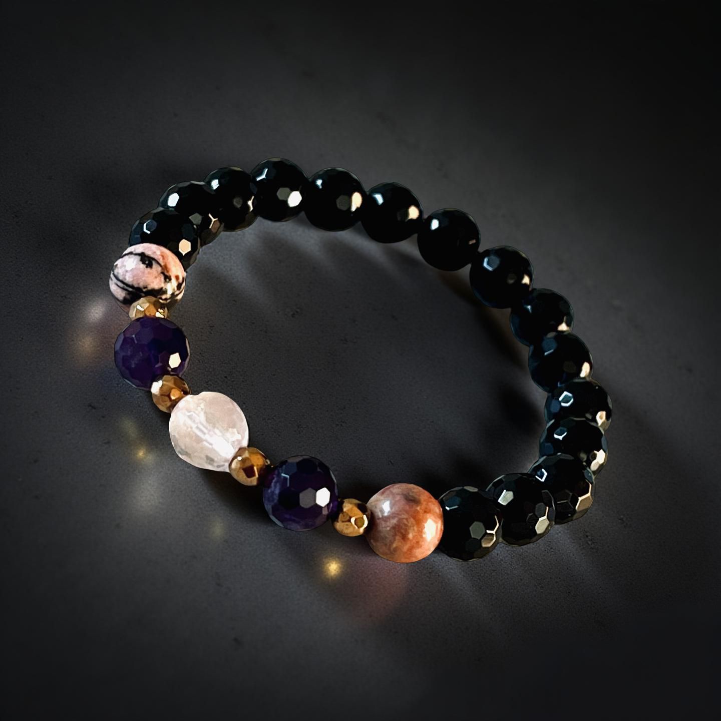 恋愛成就のお守りブレスレット 天然石ブレスレット《ローズクォーツ