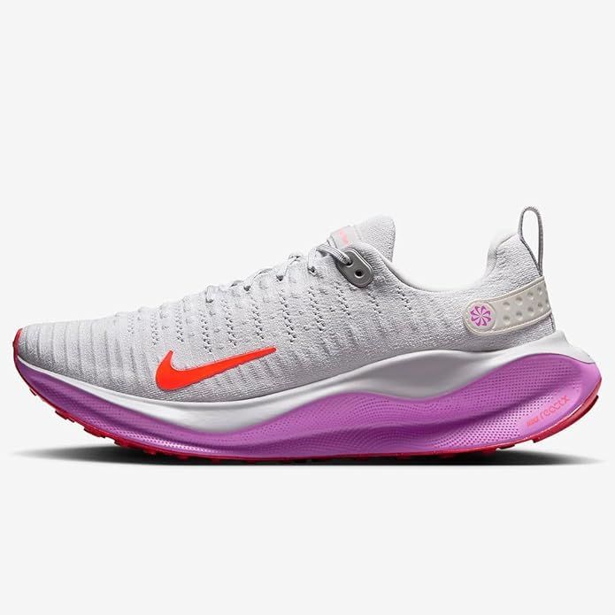 ナイキ インフィニティラン 4 バストグレー|ハイパーバイオレット|ブライトクリムゾン DR 2665-011 25.5 cm