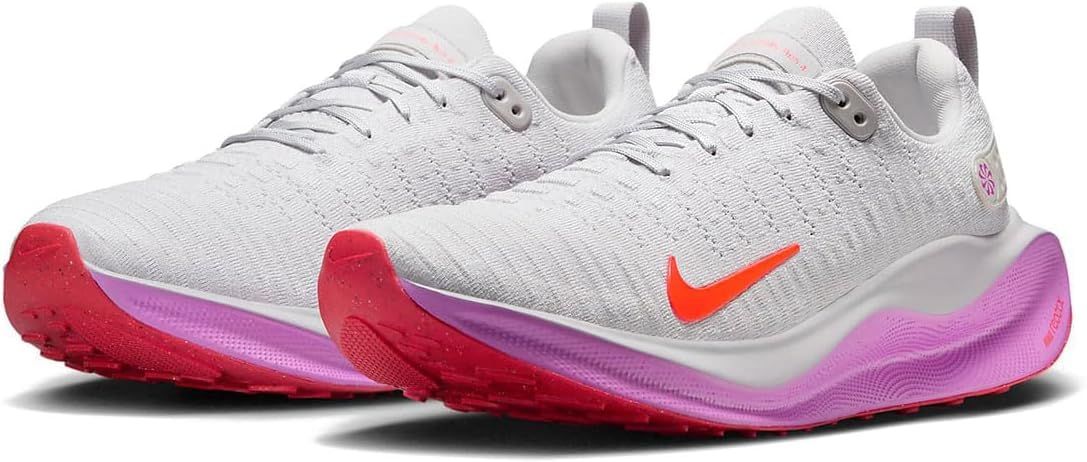 ナイキ インフィニティラン 4 バストグレー|ハイパーバイオレット|ブライトクリムゾン DR 2665-011 25.5 cm