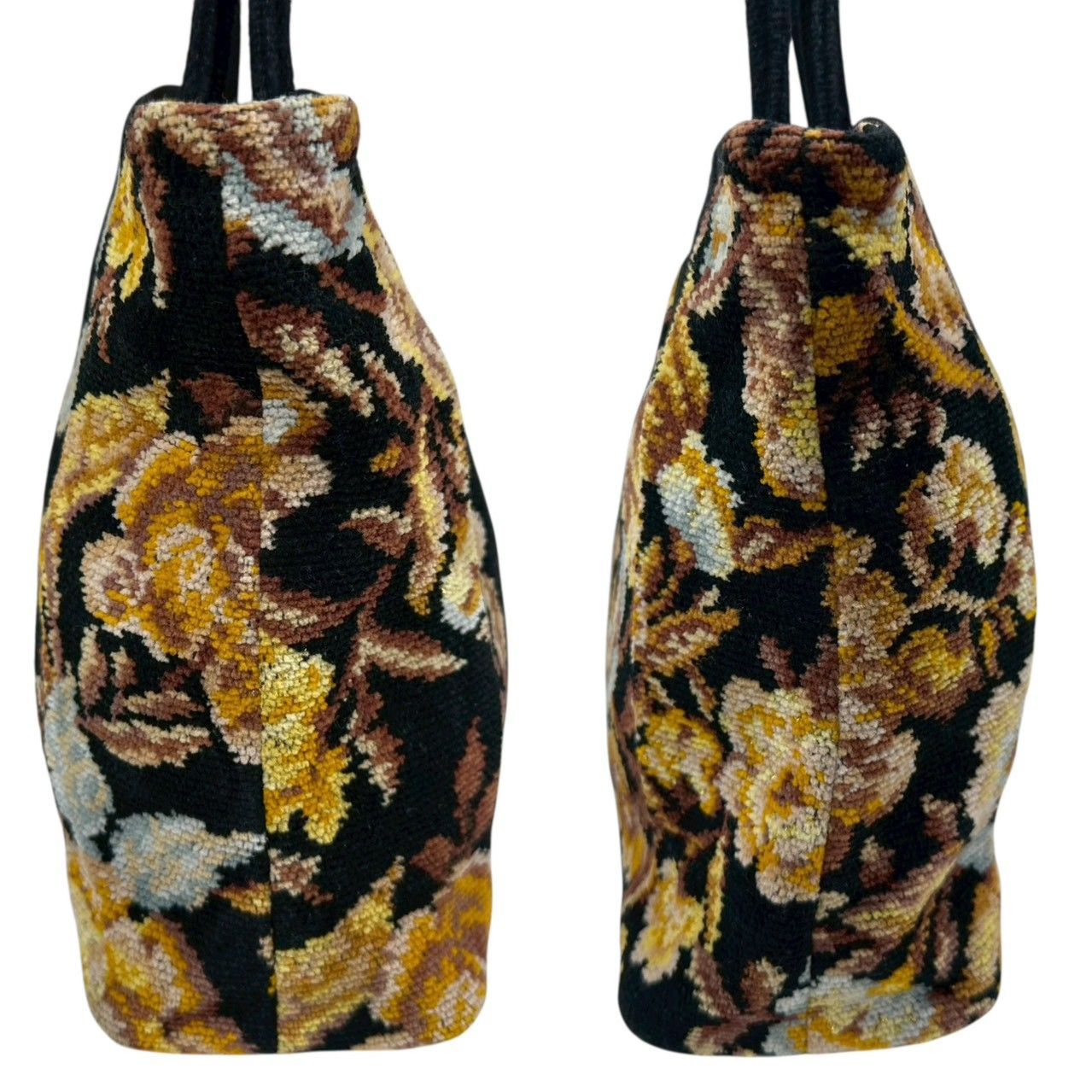 B4385】 FEILER フェイラー トートバッグ 綿 シュニール織 ブラック