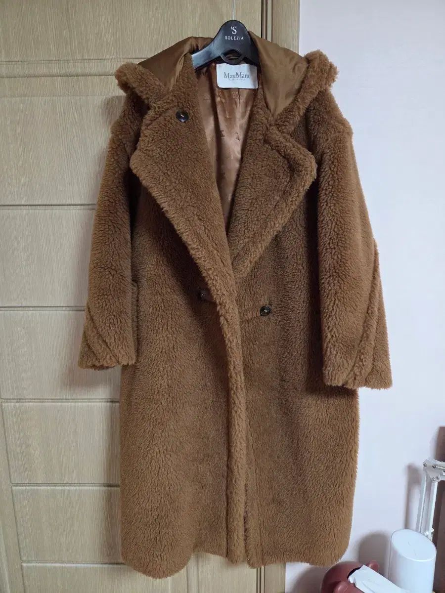 MAX MARA テディベア フーデッドコート ブラウン