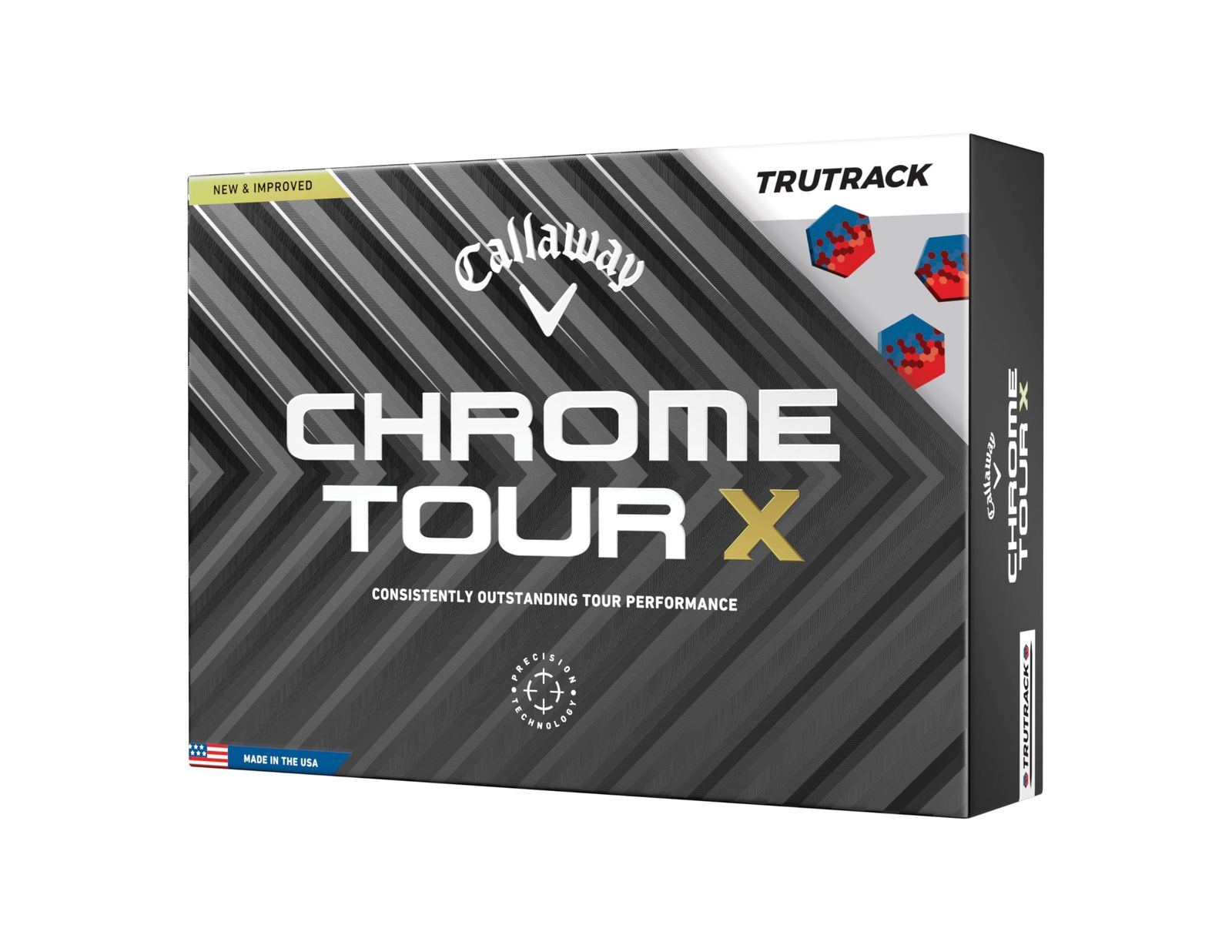 キャロウェイ Callaway ゴルフボール CHROME TOUR X 24 1ダース 入り 4ピース構造
