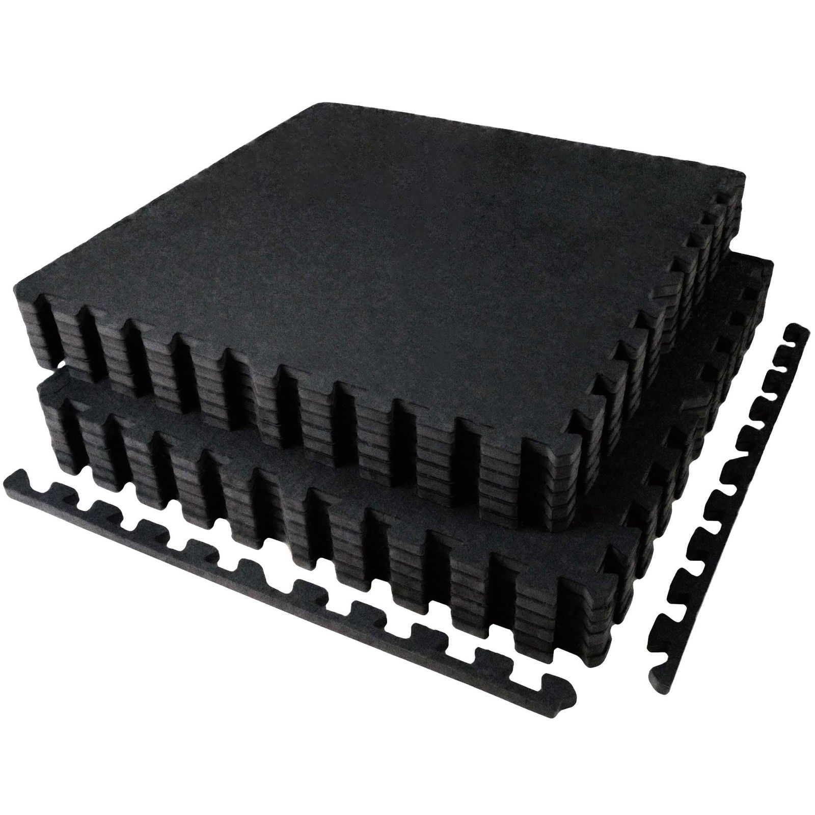 AIRHOP 4.32 m 2 ジムマット 大判トレーニングマット 2層構造のラバーマット 床保護 防音 衝撃吸収 キズ防止 ホームジム トレーニング器具用 ×1.4 cm