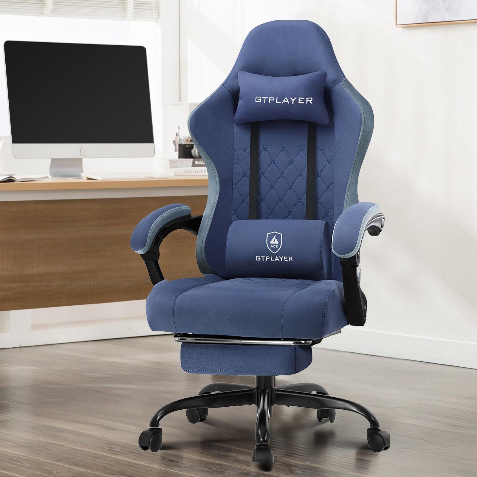 ゲーミングチェア ファブリック デスクチェア オットマン 椅子 イス テレワーク ポケットコイル採用 腰痛対策 pcチェア 蒸れない ソファーの座り心地 安心の非再生ウレタン採用 ダイア調に蝶の刺繍のデザイン LR 002新シリー キャビネットセット その他 