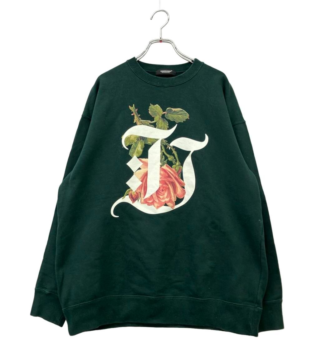 アンダーカバー スウェットシャツ ダークグリーン プルオーバー グラフィックプリント -2 レディース SIZE 1 S UNDERCOVER