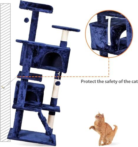  キャットタワー 猫タワー 据え置き 突っ張り 大型猫 多頭飼い 猫ハウス スリム 爪とぎ 省スペース 階段付き 登りやすい 転倒防止 見晴台 天然サイザル麻 広い猫ハウス 組み立て簡単 猫 成猫 ストレス解消 運動不足解消 キャッ 1 a 3 ef 8 ea その他 キッチン 食器