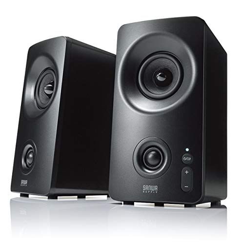 サンワダイレクト PCスピーカー 3 WAY接続 Bluetooth | 3.5 mm USB 10 W ツイーター搭載 アンプ内蔵 400-SP 091 47 d 751 f 7