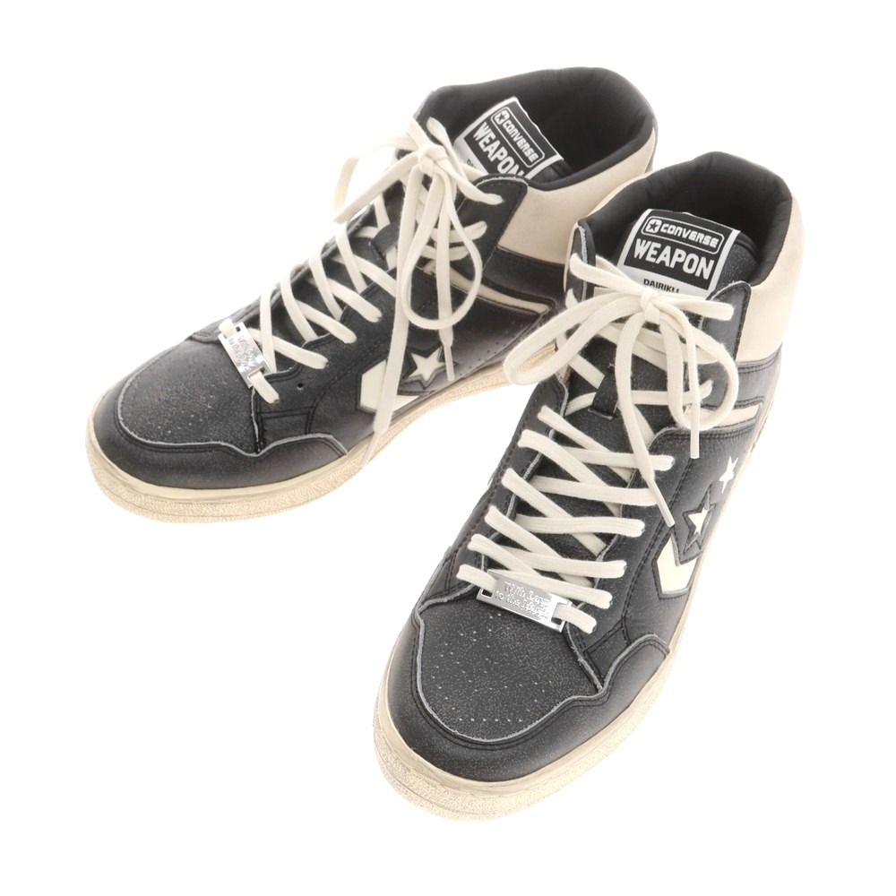 DAIRIKU ダイリク スニーカー メンズ 【古着】【中古】 中古】ダイリク DAIRIKU × CONVERSE Weapon Hi スニーカー ブラック