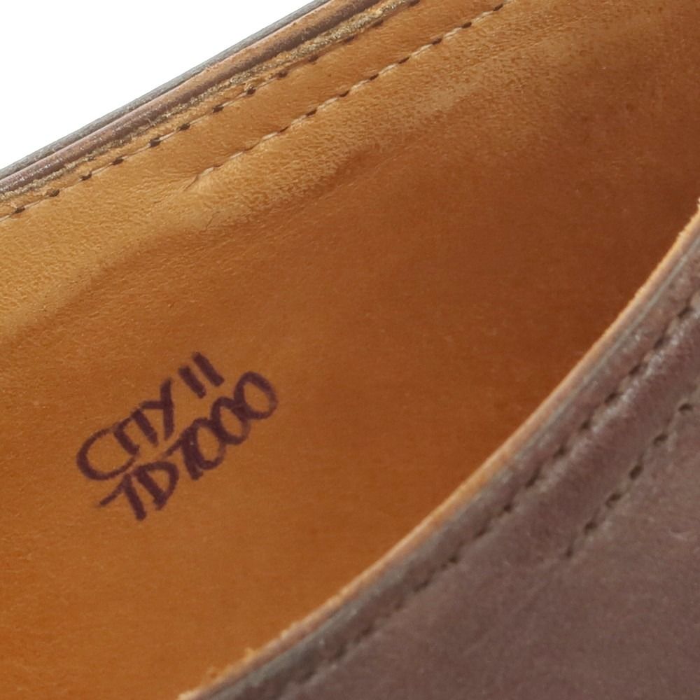  ジョンロブ John Lobb CITY 2 ストレートチップ ドレスシューズ ブラウン サイズ7 D メンズ デッキシューズ 靴