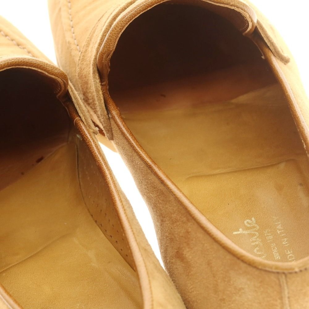 中古】フェランテ FERRANTE スエード コインローファー ベージュ 