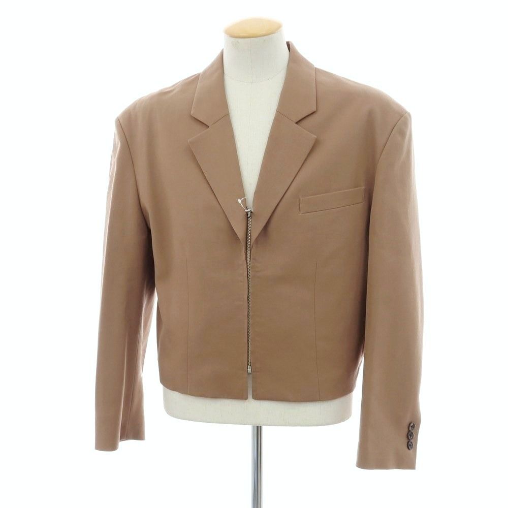 アンブッシュ AMBUSH ウール ジップアップ カジュアルジャケット ブラウンベージュ系 サイズ1 メンズ