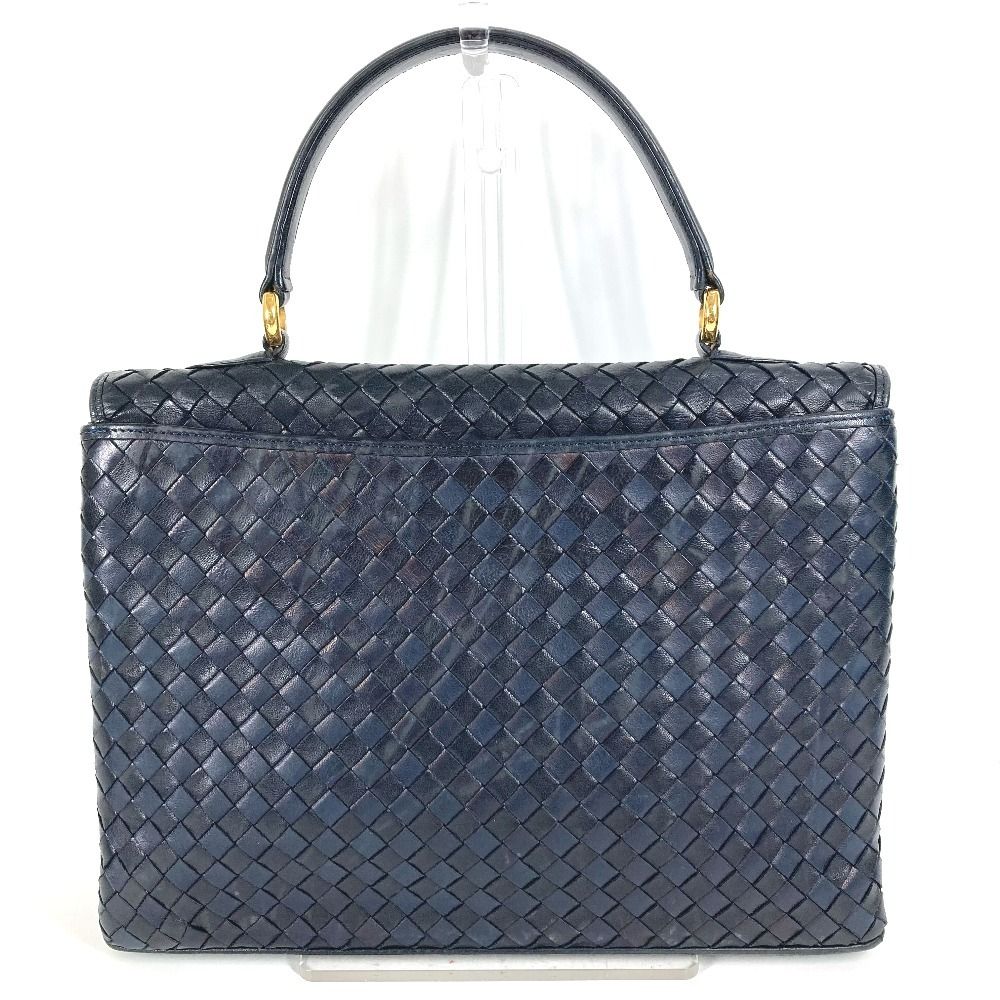 BALLY バリー ハンドバッグ Bロゴ キルティング レザー ダークネイビー 