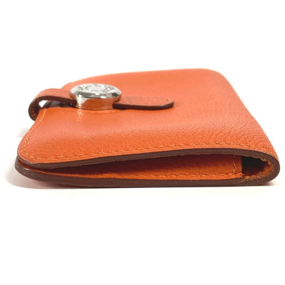 HERMES エルメス カードケース ドゴン ロゴ レザー オレンジ - メルカリ