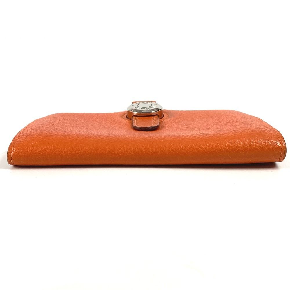 HERMES エルメス カードケース ドゴン ロゴ レザー オレンジ - メルカリ